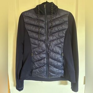 Zella mixed media puffer jacket